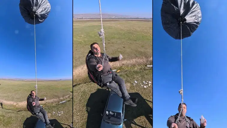 Afyonlu Halil’in sıra dışı projesi: 600 çöp poşetiyle kendi hava balonunu yaptı