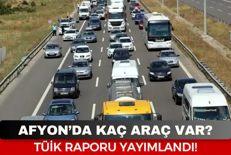 TÜİK Ağustos Verilerini Açıkladı! Afyon’da Araç Sayısı Belli Oldu!