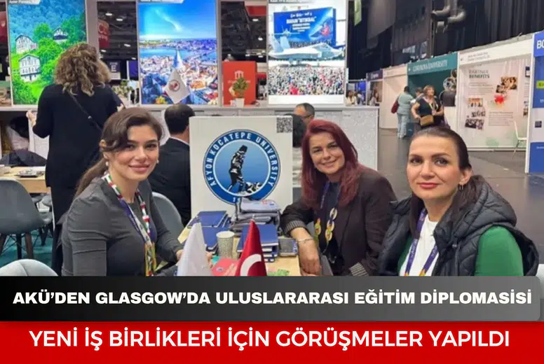 AKÜ’den Glasgow’da uluslararası eğitim diplomasisi: Yeni iş birlikleri için görüşmeler yapıldı