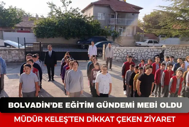Bolvadin’de eğitim gündemi MEBİ oldu: Müdür Keleş’ten dikkat çeken ziyaret