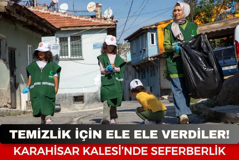 Afyon Kalesi’nde Büyük Temizlik Seferberliği! Gönüllüler Sahada