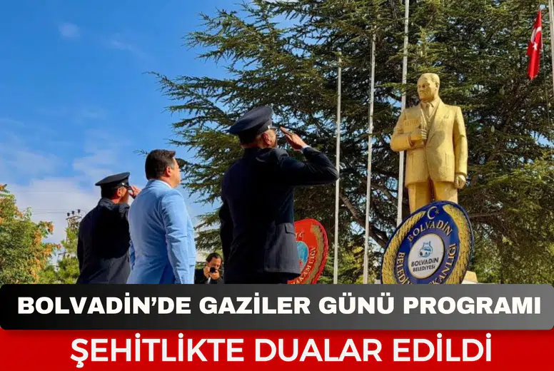 Bolvadin’de Gaziler Günü programı: Şehitlikte dualar edildi