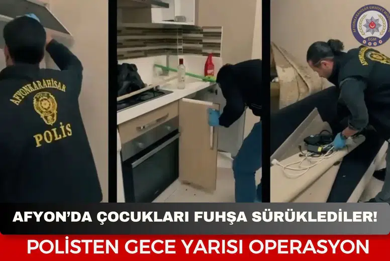 Afyon'da Çocukları Fuhşa Sürüklediler! Anne Ve Elebaşı Cezaevinde