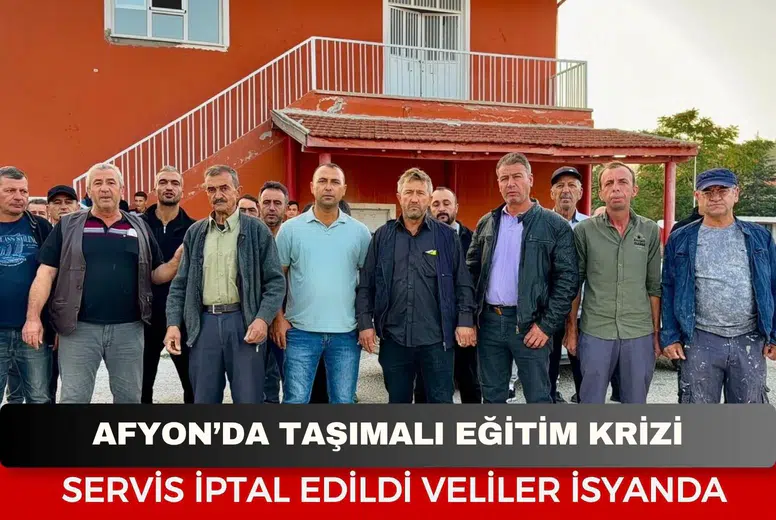 Afyon’da Servis İptal Edildi Veliler İsyan Etti: Çocuklarımızı Vermeyiz