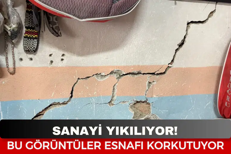 Sanayide Çöküş! 40 Dükkan Çöküyor, Esnaf Acil Yardım Bekliyor