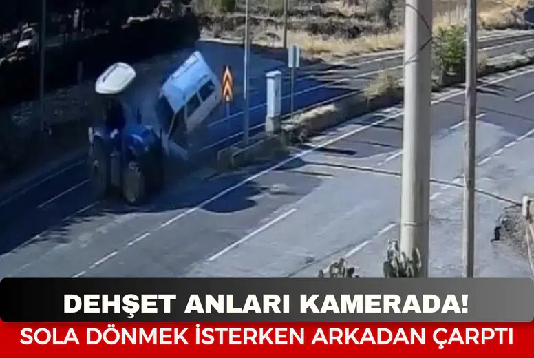 Traktör ile otomobil çarpıştı, dehşet anları kamerada!