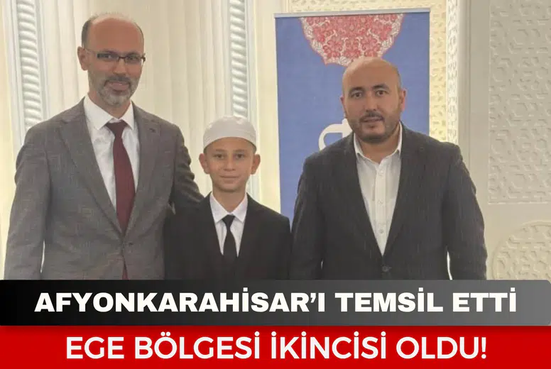 Afyonkarahisar’ı temsil etti, Ege Bölgesi ikincisi oldu!