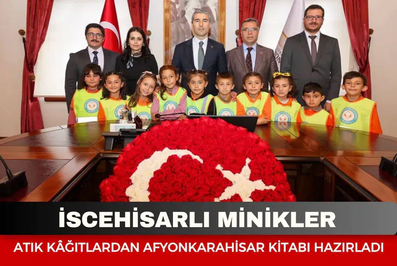 İscehisarlı minikler atık kâğıtlardan Afyonkarahisar kitabı hazırladı