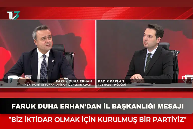 Faruk Duha Erhan’dan il başkanlığı mesajı: “Biz iktidar olmak için kurulmuş bir partiyiz”