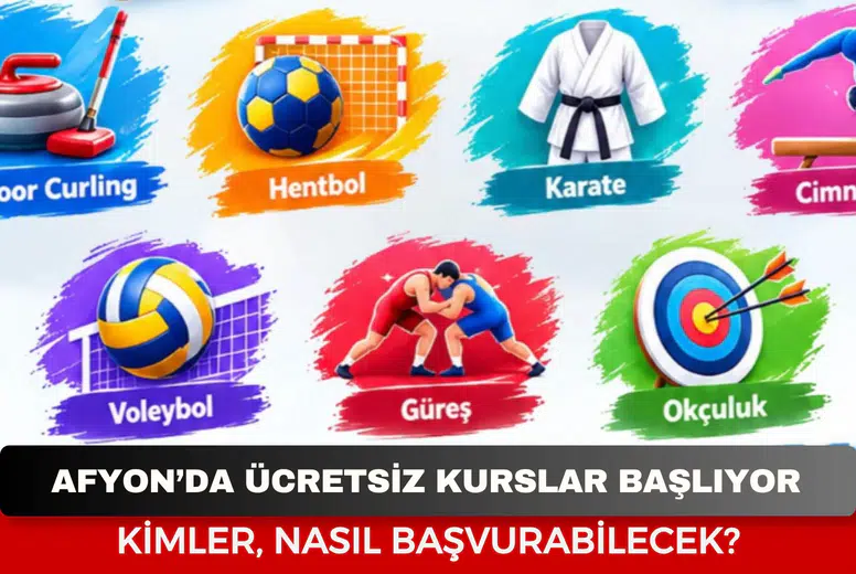 Afyon'da 7 farklı branşta ücretsiz kurslar başlıyor! Başvurular bugün başladı, sakın kaçırmayın