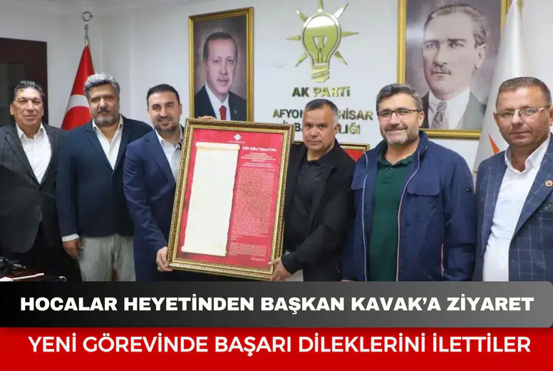 Hocalar heyetinden Başkan Kavak’a ziyaret: Yeni görevinde başarı dileklerini ilettiler