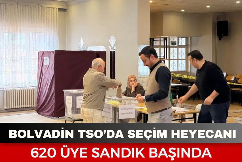 Bolvadin TSO’da seçim heyecanı: 620 üye sandık başında