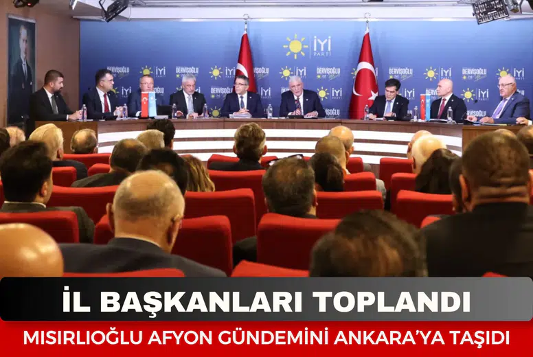 Genel Başkan Dervişoğlu’nun Karşısında Afyon Dosyası! Mısırlıoğlu Kentin Sorunlarını Tek Tek Anlattı...