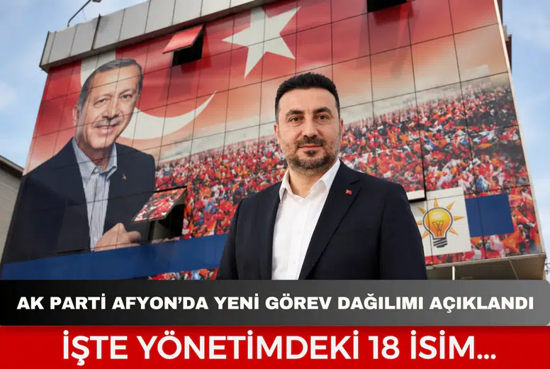 AK Parti Afyonkarahisar’da yeni görev dağılımı açıklandı: İşte yönetimdeki 18 isim...