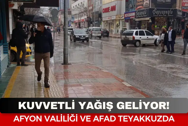 Afyonkarahisar’da hafta sonu planı yapanlar dikkat! Afyon’a gök gürültülü sağanak uyarısı