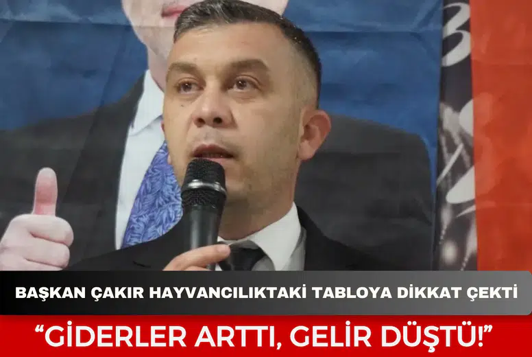 Başkan Çakır hayvancılıktaki tabloya dikkat çekti: "Giderler arttı, gelir düştü"