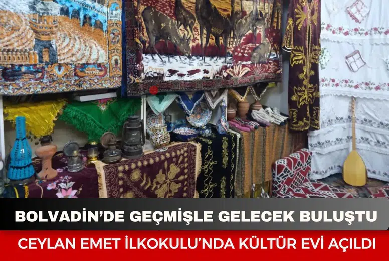 Bolvadin’de geçmişle gelecek buluştu: Ceylan Emet İlkokulu’nda Kültür Evi açıldı