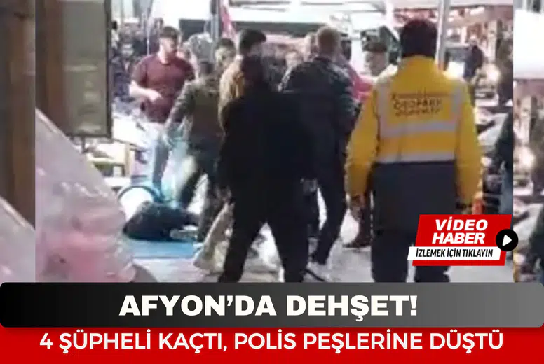 Afyon’da Dehşet! Kadınana Caddesi’nde 4 Kişi Bir Şahsı Sopa ve Demir Çubuklarla Linç Edercesine Dövdü