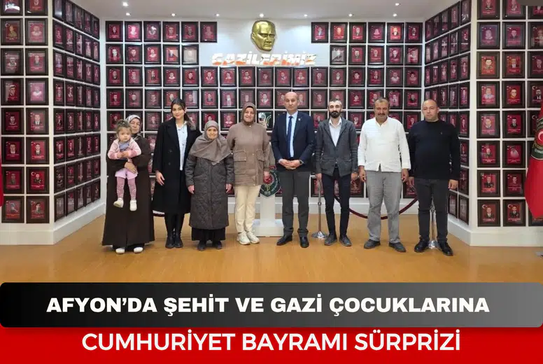 Afyonkarahisar’da Şehit ve Gazi Çocuklarına Cumhuriyet Bayramı Etkinliği