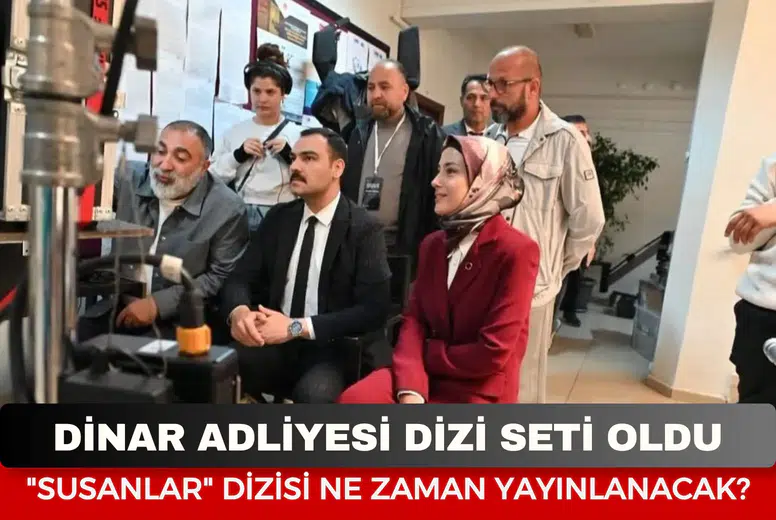 TRT’nin iddialı yapımı “Susanlar” Dinar’da çekiliyor: Başsavcı Ozan Uğurlu yapım ekibini ağırladı!