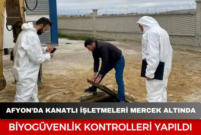 Afyon’da kanatlı işletmeleri mercek altında: Biyogüvenlik kontrolleri yapıldı