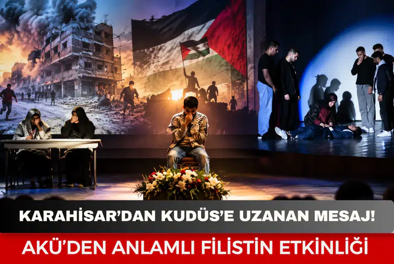 Karahisar’dan Kudüs’e uzanan mesaj! AKÜ’den anlamlı Filistin etkinliği