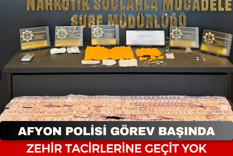 Afyonkarahisar’da polisin dikkatinden kaçmadı! Sıvı ve emdirilmiş uyuşturucuyla yakalandı!