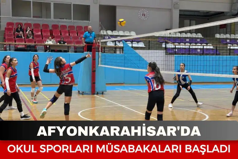 Afyon'da Okul Sporları müsabakaları başladı