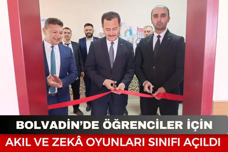 Bolvadin’de öğrenciler için akıl ve zekâ oyunları sınıfı açıldı