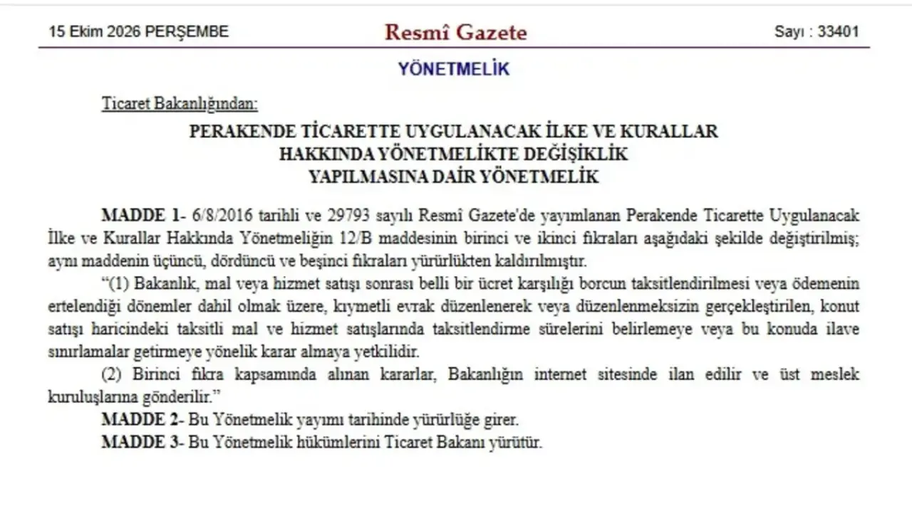 Taksitli Alışverişte Yeni Dönem! Resmi Gazete’de Yayımlandı 4